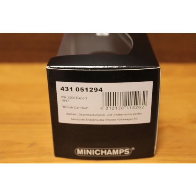 ＭＩＮＩＣＨＡＭＰＳ 1/43 VW 1200 エクスポート 1947 NO.431 051294_2