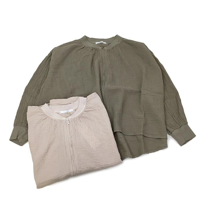 セール　30%OFF　返品・交換不可　LAITERIE　レイトリー　Wガーゼワッシャー ブルゾン　2022 SPRING　LB22101