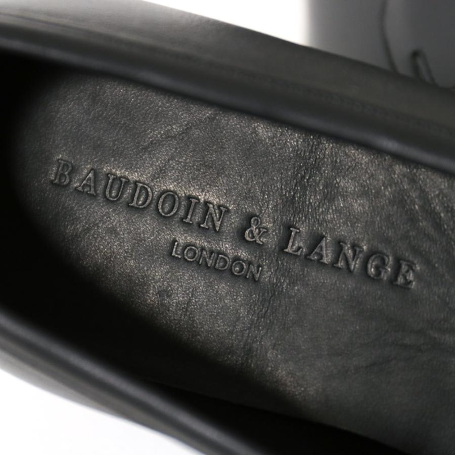 BAUDOIN&LANGE ボードインアンドランジ Sagan Classic Ginkgo カーフ&カーフヘアー コインローファー【ブラウン】の画像