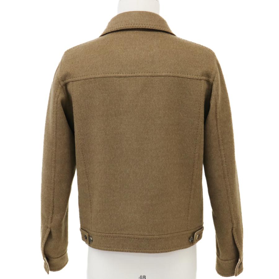 RING JACKET Napoli ダブルフェイスウール・カシミヤ 3rdタイプジャケット【ブラウン/無地】の画像