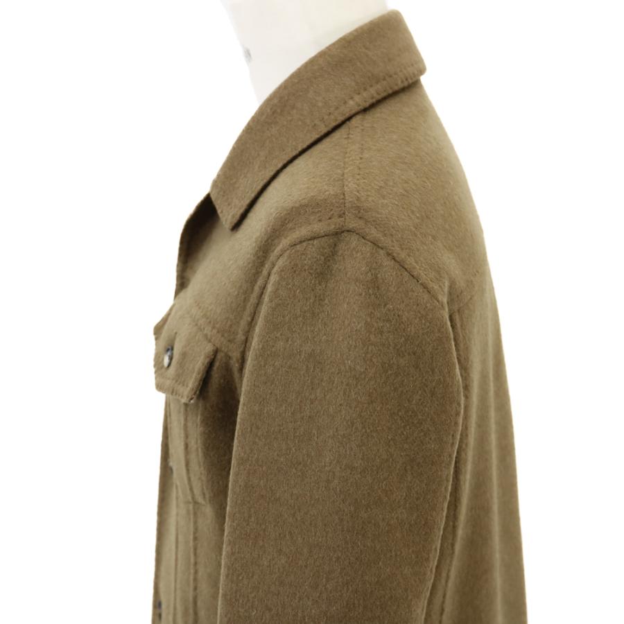 RING JACKET Napoli ダブルフェイスウール・カシミヤ 3rdタイプジャケット【ブラウン/無地】の画像