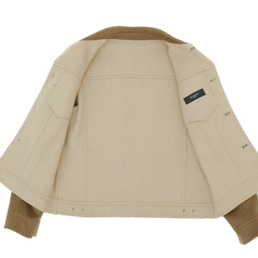 RING JACKET Napoli ダブルフェイスウール・カシミヤ 3rdタイプジャケット【ブラウン/無地】の画像