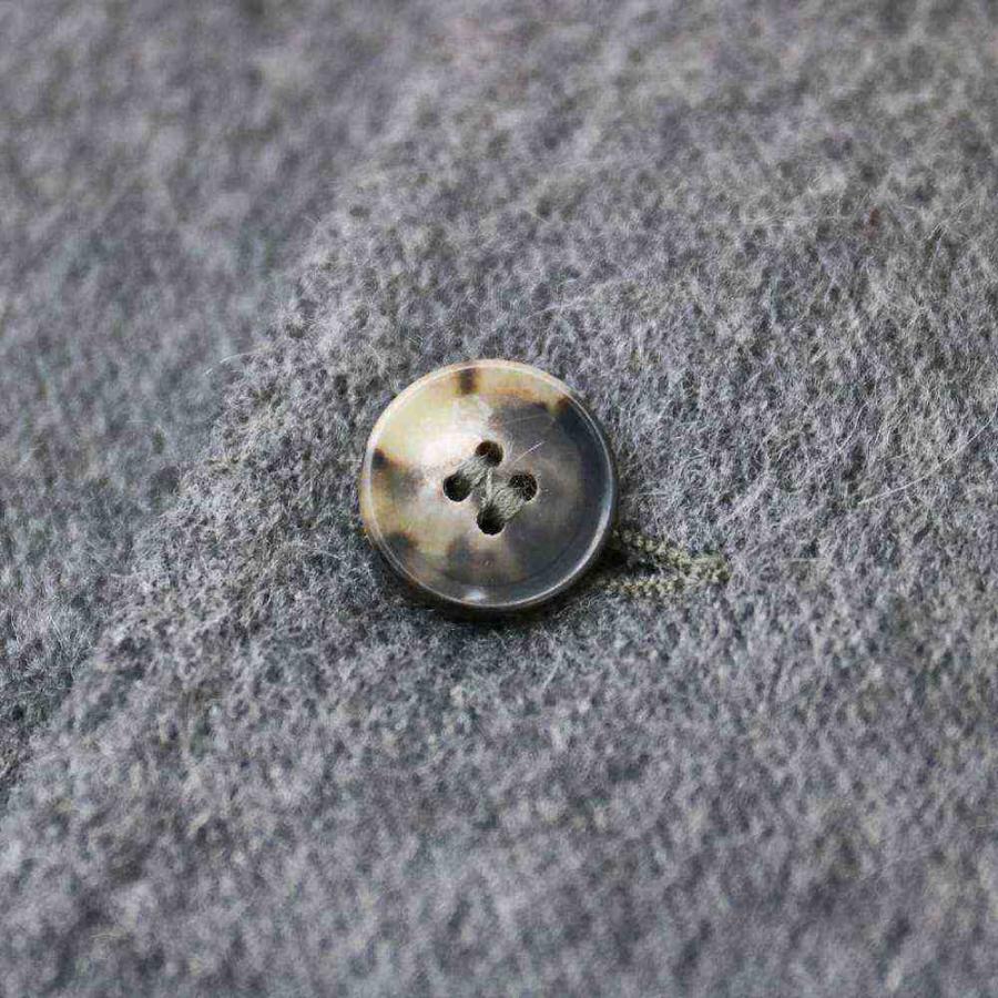 RING JACKET Napoli ダブルフェイスカシミヤ 3rdタイプジャケット【グレー/無地】の画像