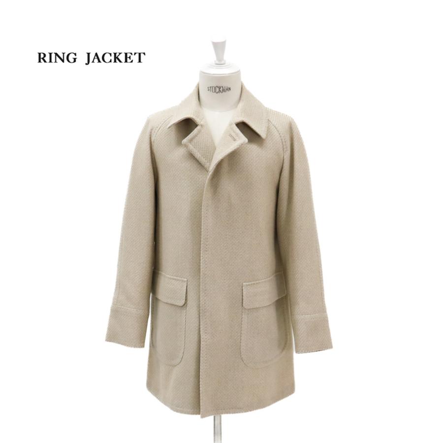 RING JACKET カシミヤ・ナイロン・ポリウレタン ドライビングコート