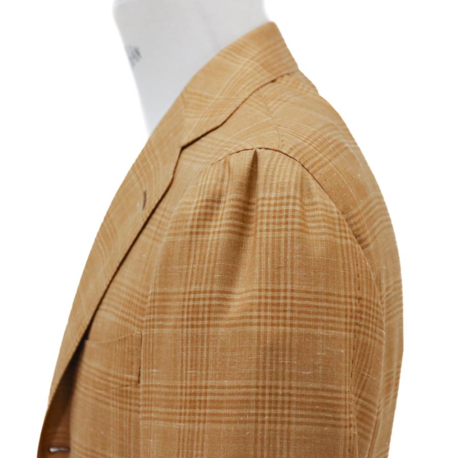 Model NO-254 3Bジャケット【イエロー/グレンチェック】 PIACENZA/ALASHAN BREEZEの画像