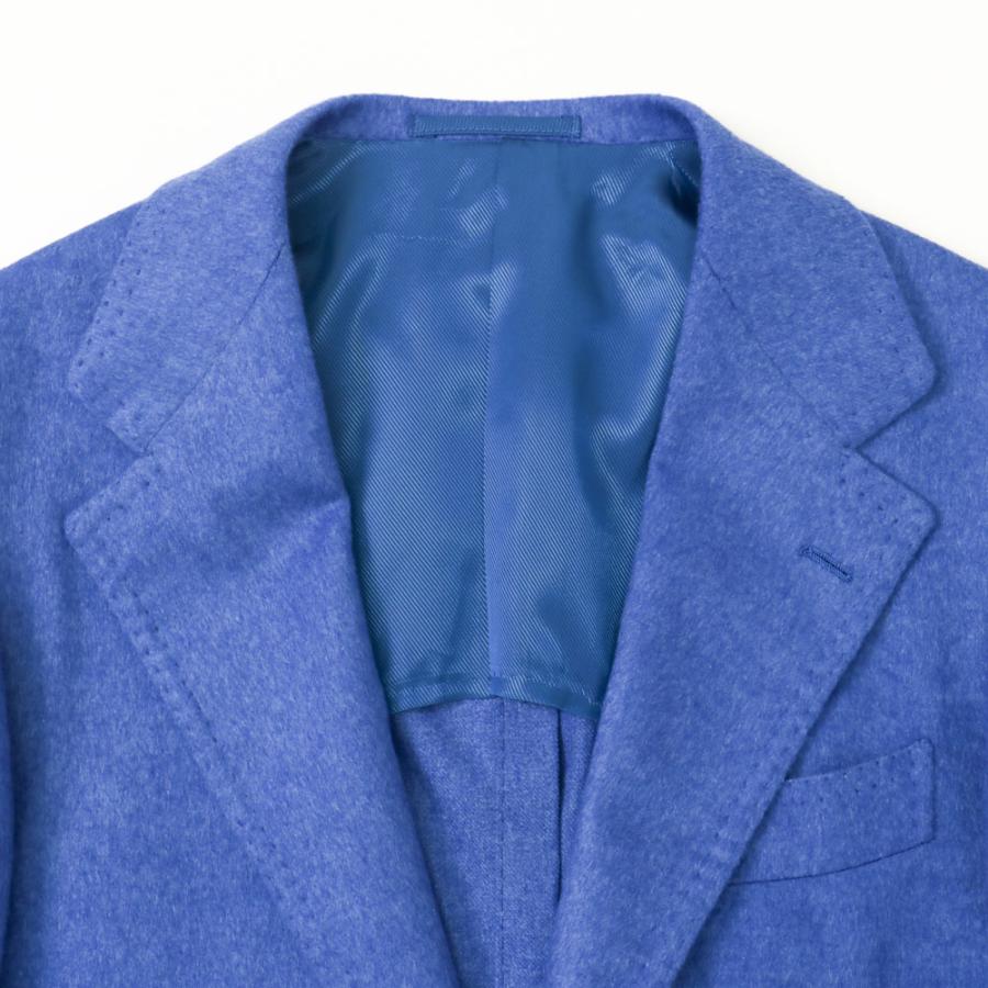 Model NO-286 ジャケット CASHMERE×SILK【ブルー/無地】の画像