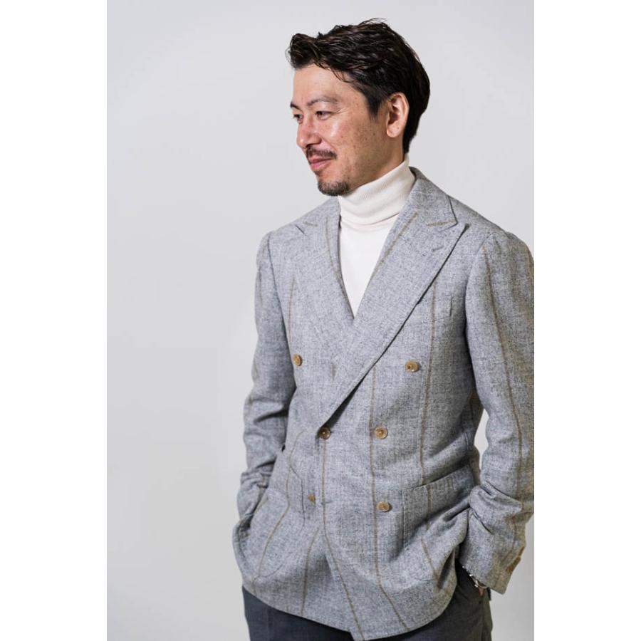 Model NO-296 ジャケット WIDE STRIPE 【グレー/ストライプ】の画像