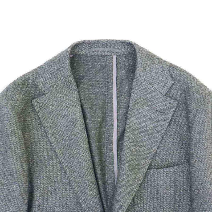 Model NO-297 ジャケット CASHMERE×SILK JERSEY 【グレー/無地】の画像