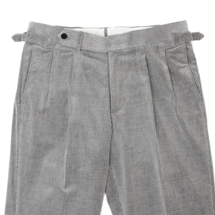 Model NO-296/S-178 スーツ CASHMERE CORDUROY 【ライトグレー/無地】の画像