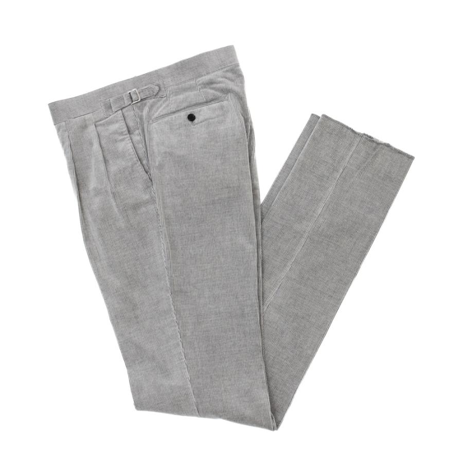 Model NO-296/S-178 スーツ CASHMERE CORDUROY 【ライトグレー/無地】の画像