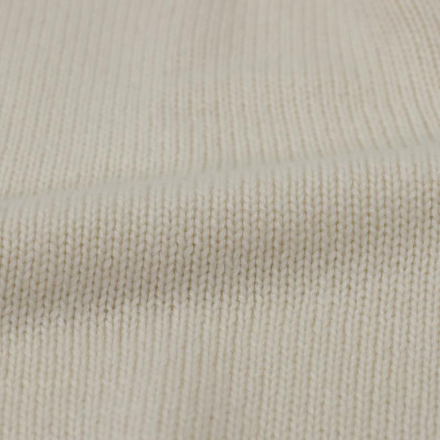 RING JACKET Napoli ミドルゲージ タートルネックニット【ベージュ・ホワイト/無地】の画像
