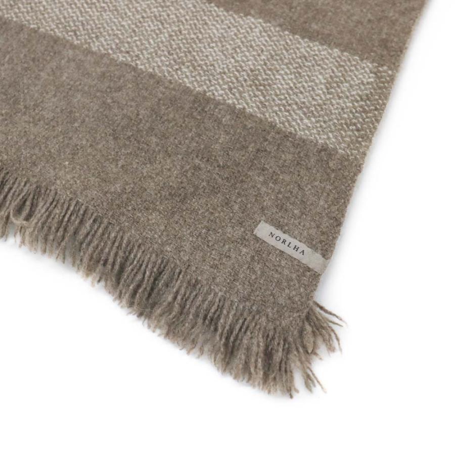 NORLHA ノラ NOMAD NETS ヤクストール【グレージュ×ホワイト・ブラウン