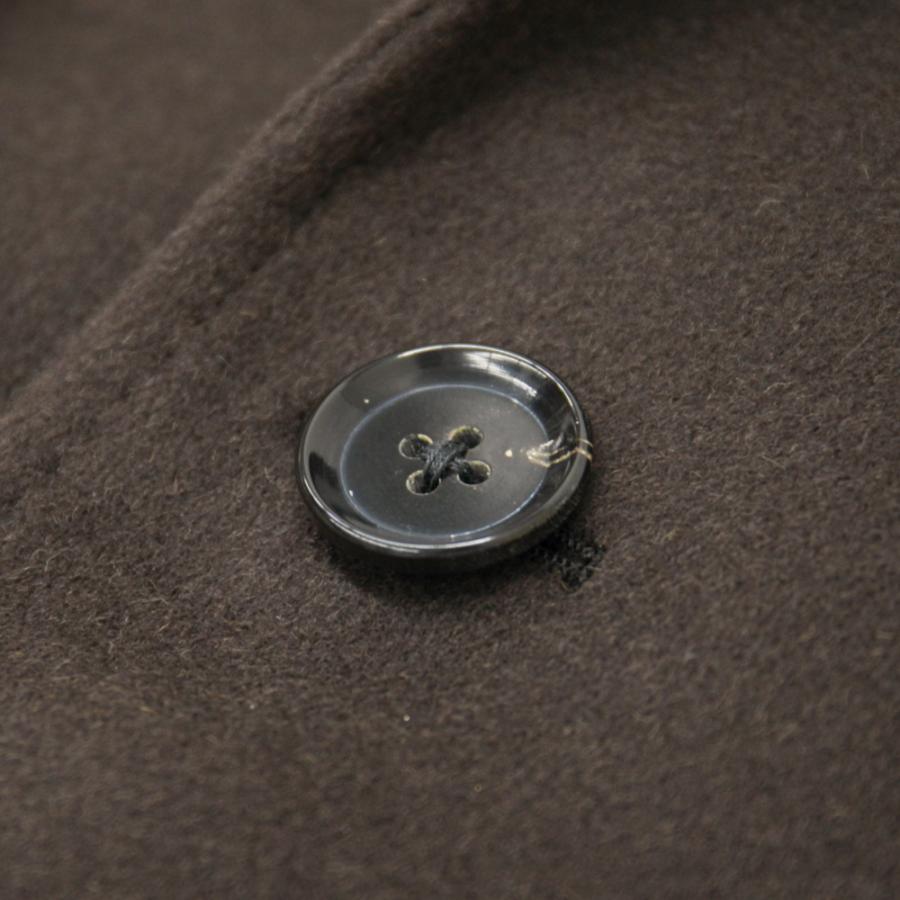 RING JACKET  Model RC-75 キャメル シングルチェスターフィールドコート【ブラウン/無地】の画像
