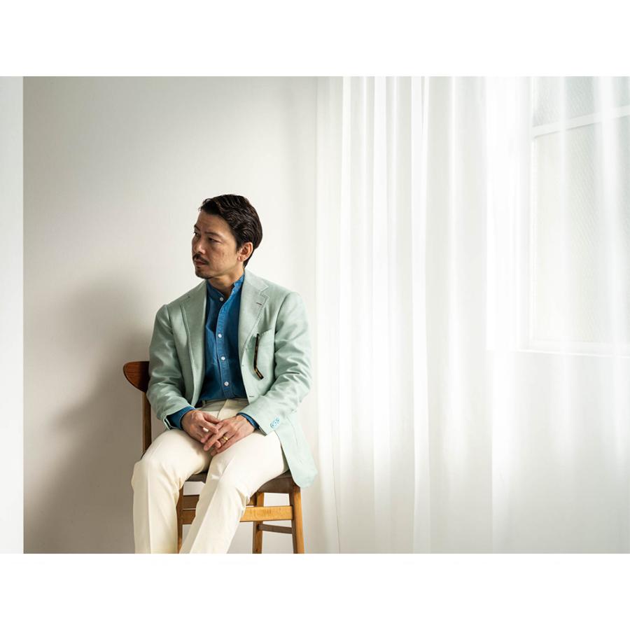 Model NO-254 カシミヤ×シルク ミントグリーン ジャケット ジャケット / Jacketの画像