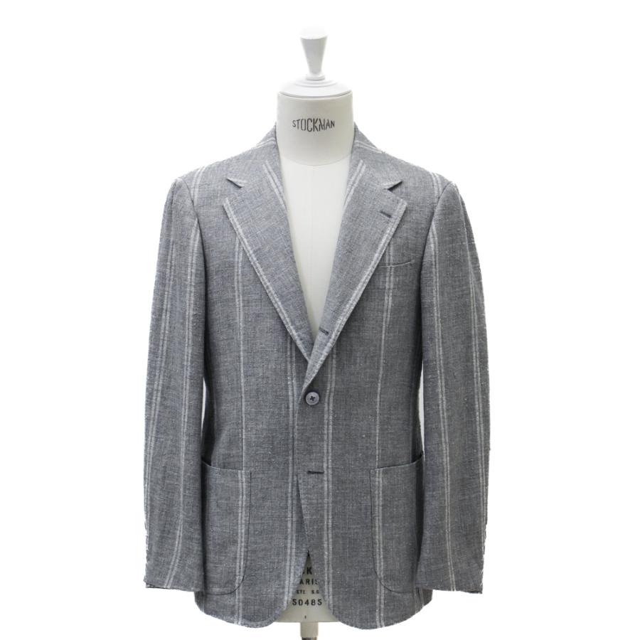 Model NO-286 4者混 ライトグレーストライプ ジャケット ジャケット / Jacketの画像