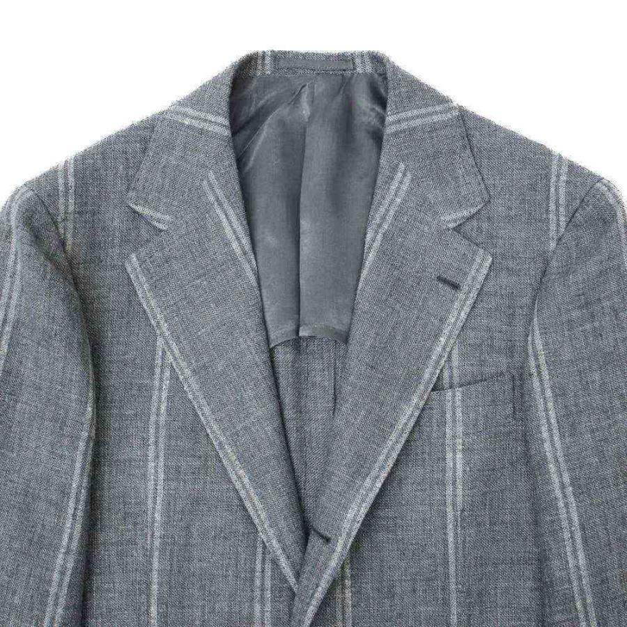 Model NO-286 4者混 ライトグレーストライプ ジャケット ジャケット / Jacketの画像