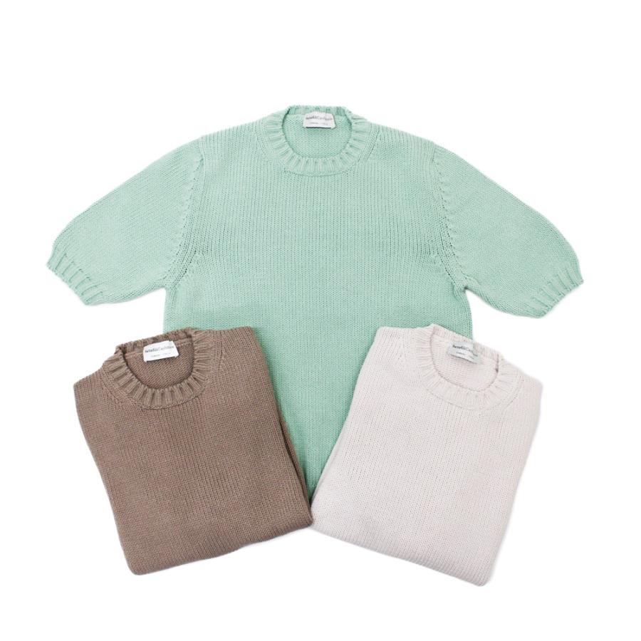 Settefili Cashmere セッテフィーリカシミア コットン ナイロン クルー