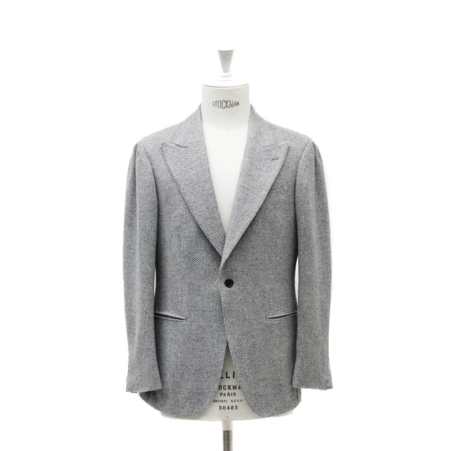 ファンシーカシミヤ ストレッチジャケット ライトグレー Model No-307の画像