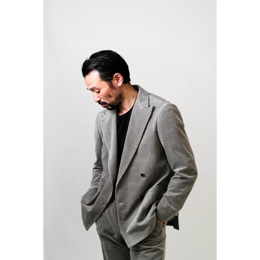 RING JACKET 4B1プリーツスーツ【ライトグレー/無地】Model NO-299 S-185E.Zegna / CASHCOの画像
