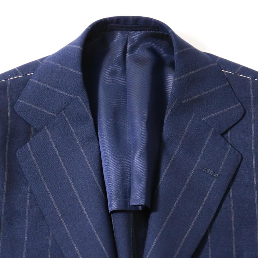 RING JACKET MEISTER 3B1プリーツスーツ【ネイビー/ストライプ】Model
