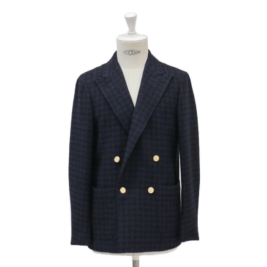 RING JACKET アルパカ・コットン・ナイロン4Bダブルブレステッド 