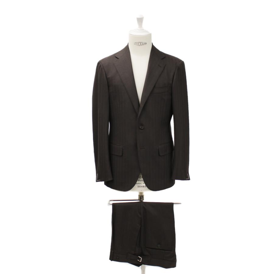 RING JACKET 3B1プリーツ スーツ【ブラウン】Model NO-301 S-186の画像