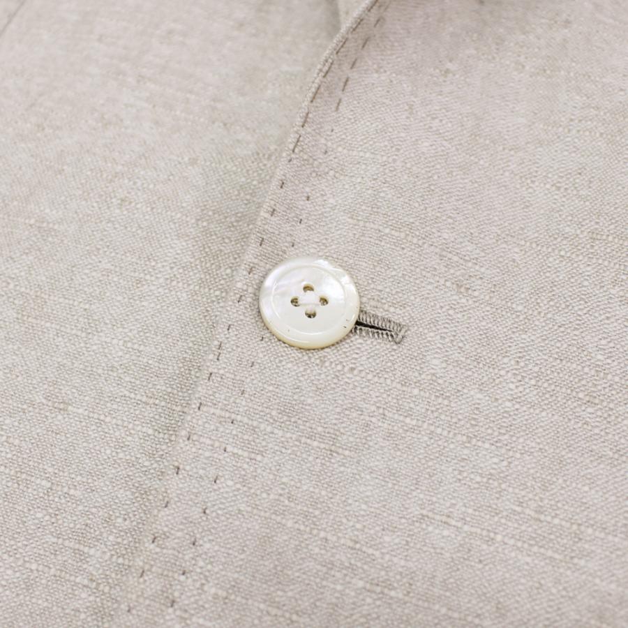 カシミヤ×シルク グレージュ ジャケット No-254の画像