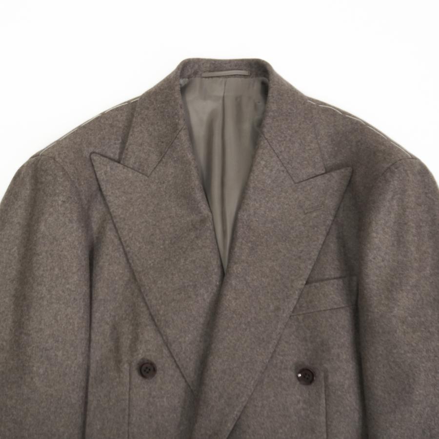 RING JACKET 6Bダブル1プリーツ フランネルスーツ【ブラウン】Model NO-304 S-186SAの画像