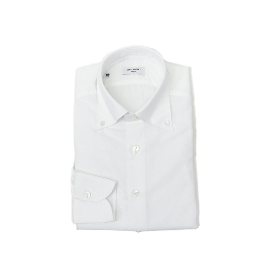送料無料 Ring Jacket Napoli ボタンダウンカラーシャツ ホワイト 値引 Talentoindustrial Com