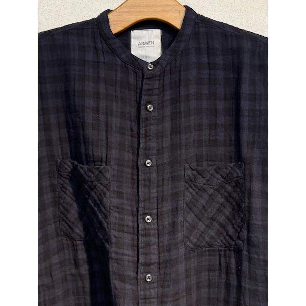 ARMEN/アーメン　DOUBLE GAUZE OVER DYE UTILITY BANDED COLLAR SHIRT　・　INAM1971DGD　［送料無料］｜itempost｜10