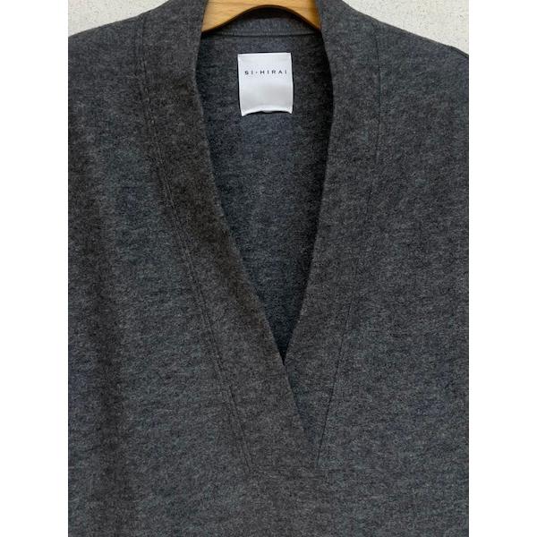 SI-HIRAI/スーヒライ　　Wool Conpressed Boucle V-NECK PO GILLET　・　CHAW23-4606  [送料無料]｜itempost｜09