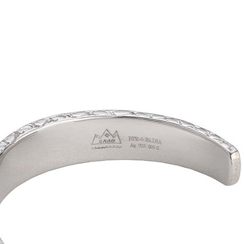 ターコイズミックスインレイ シルバー925バングル 0cm シリアルナンバー