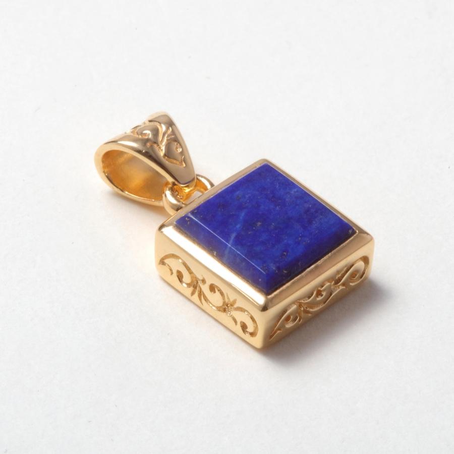 新入荷 Sana スクエアネックレス レディースアクセサリー ラピスラズリ イエローゴールドプレーティング シルバー925 K18（18金） 【NA2313711216】(11900円)