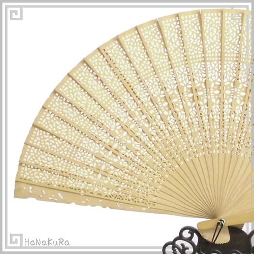 USED 白檀扇子 インド産白檀 檀香扇 XS102-52 20cm 【RIZ1396895769】(49470円)
