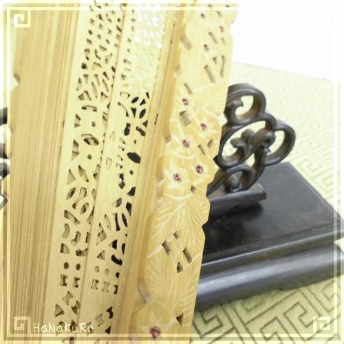 USED 白檀扇子 インド産白檀 檀香扇 XS102-52 20cm 【RIZ1396895769】(49470円)