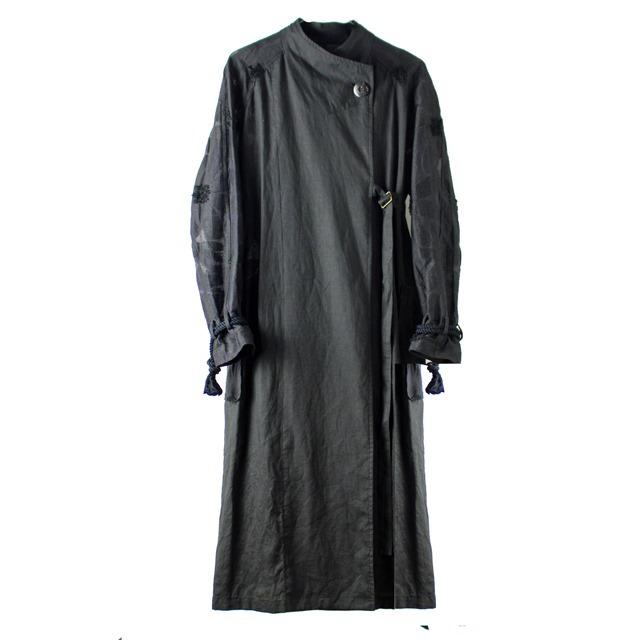 Chamomile Native Village その他トップス Village ｒｅ ネイティブヴィレッジ ロングコートワンピース ブラック