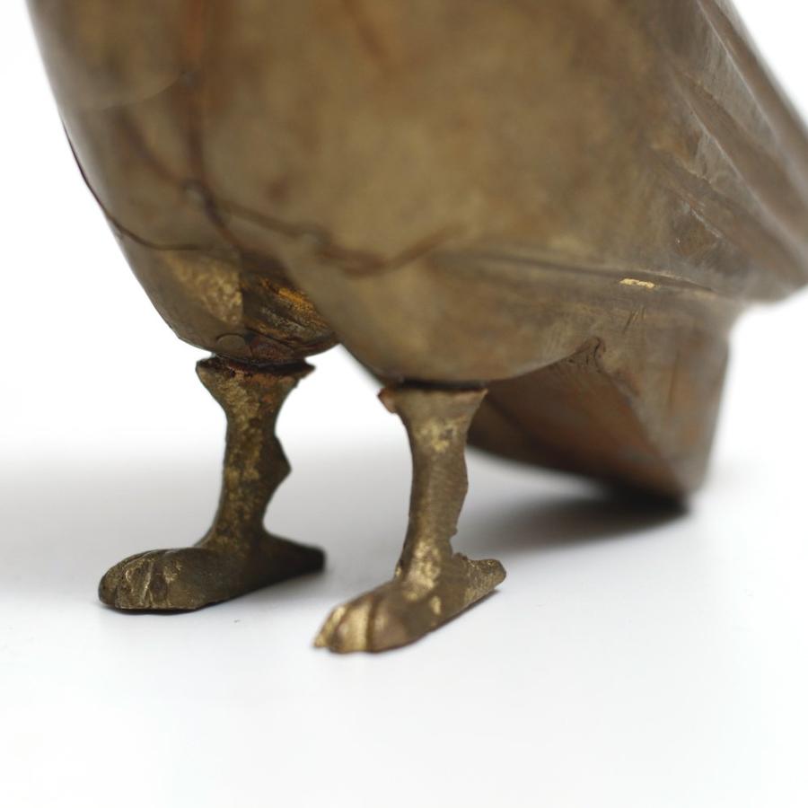 BIN ART / Gold Wooden Bird