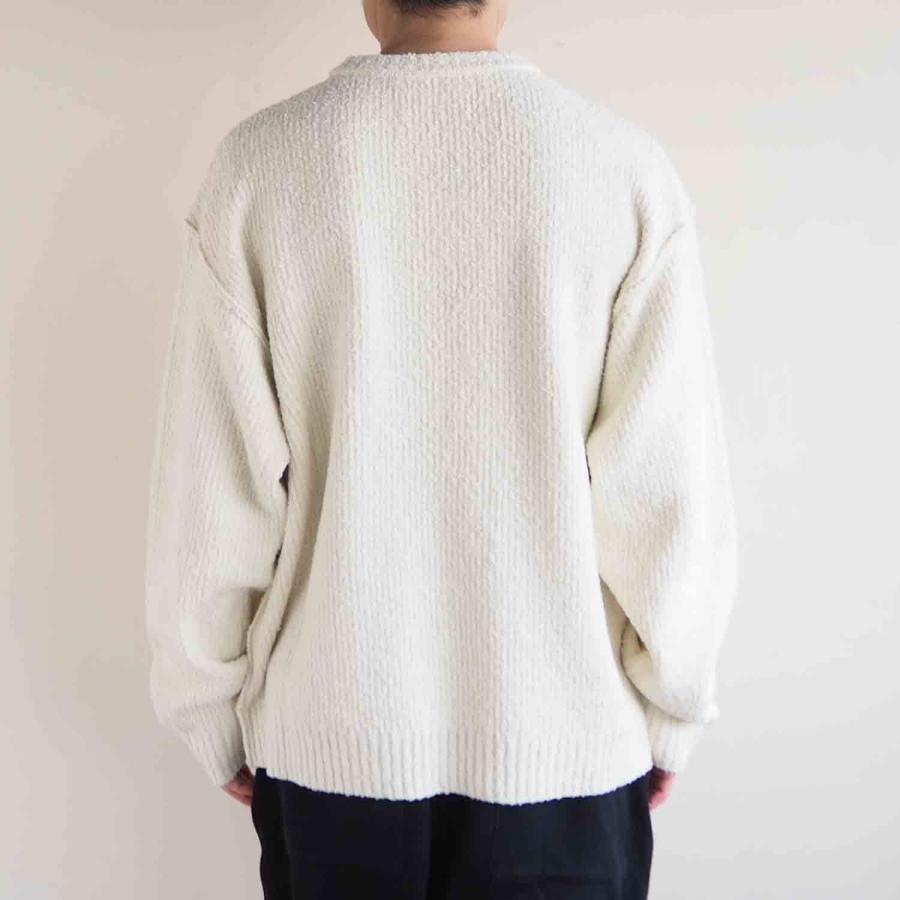 WELLDER ウェルダー Crew Neck Knit クルーネックニット アイボリー｜itempost｜05