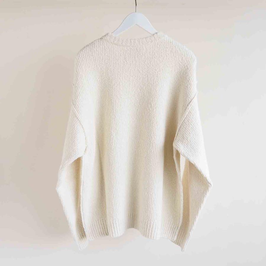 WELLDER ウェルダー Crew Neck Knit クルーネックニット アイボリー｜itempost｜08