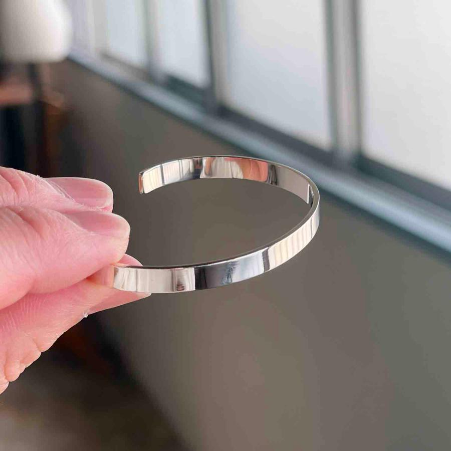ERA. イーラ S&C FLAT BANGLE バングル 5mm シルバー : shopooo by GMO