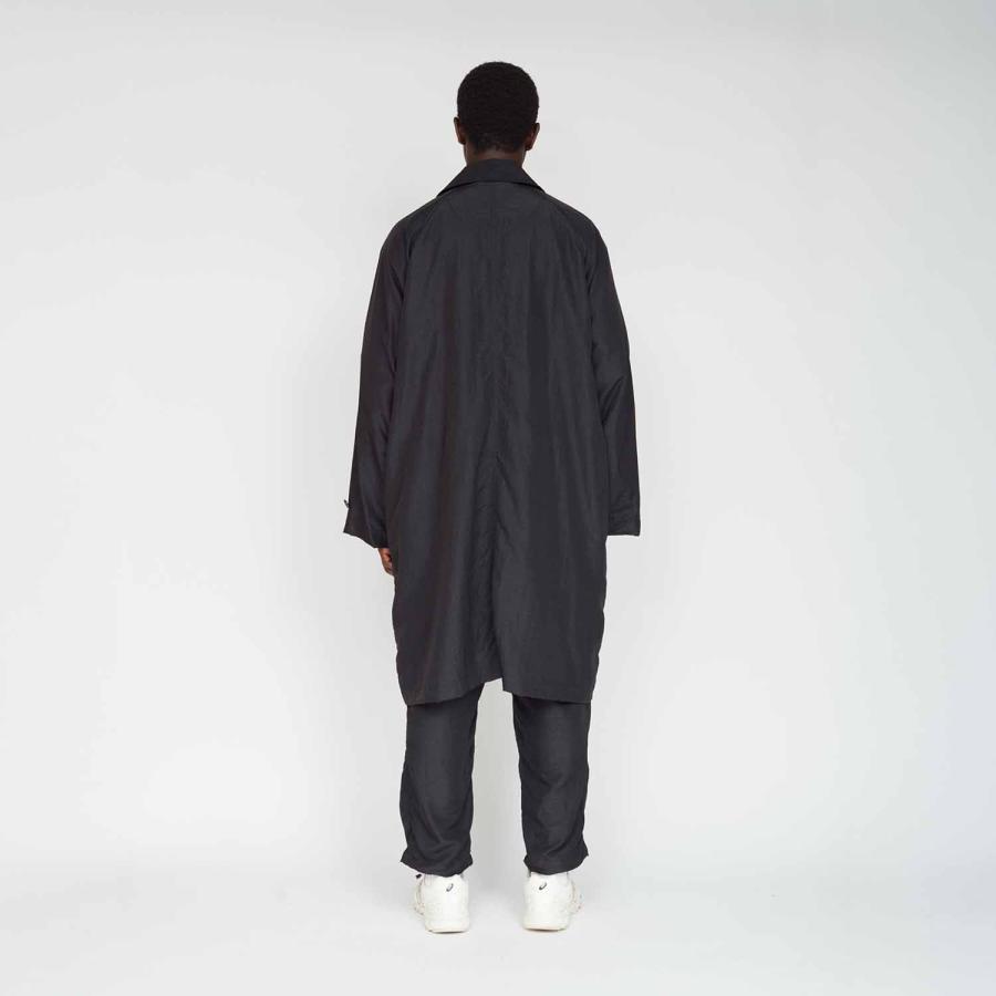 UNTRACE アントレース _139 ラグランステンカラーコート BLACKの画像
