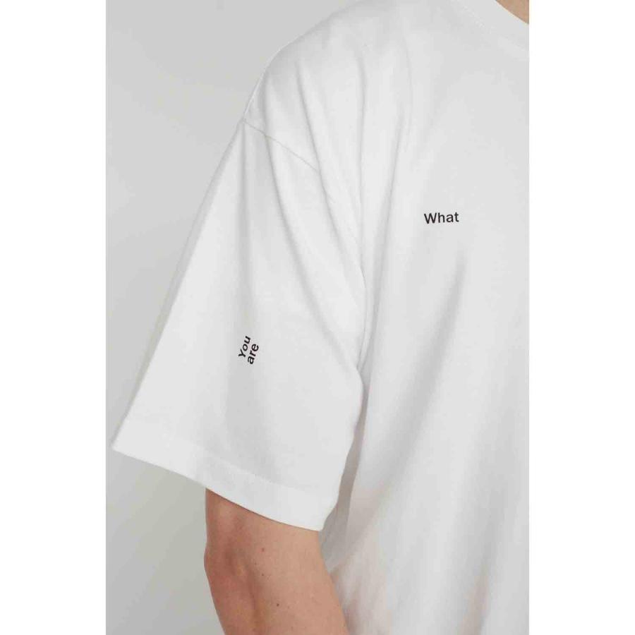 UNTRACE アントレース _178 グラフィックプリントTシャツ ホワイト