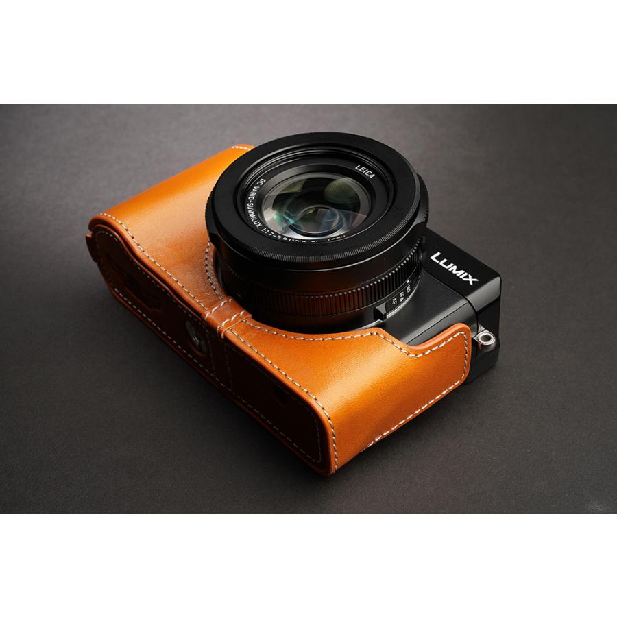 TP Original Panasonic LUMIX LX100II 用 ボディーハーフケース オレンジ｜itempost｜13