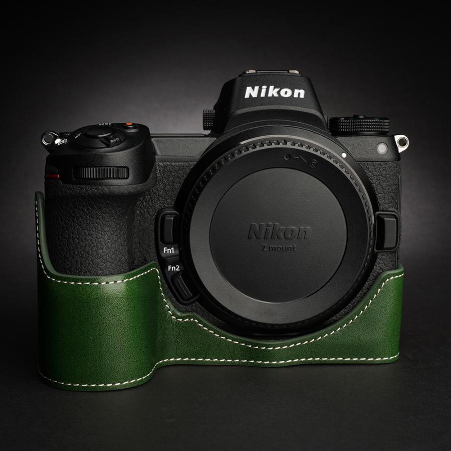 TP Original Nikon Z7/Z6 用 ボディーハーフケース エメラルドグリーン｜itempost｜02