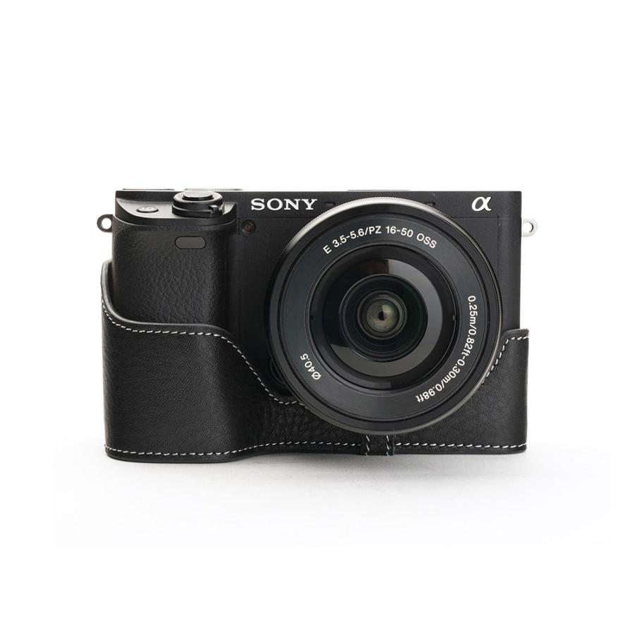 TP Original SONY α6400/α6100 用 ボディーハーフケース ブラック