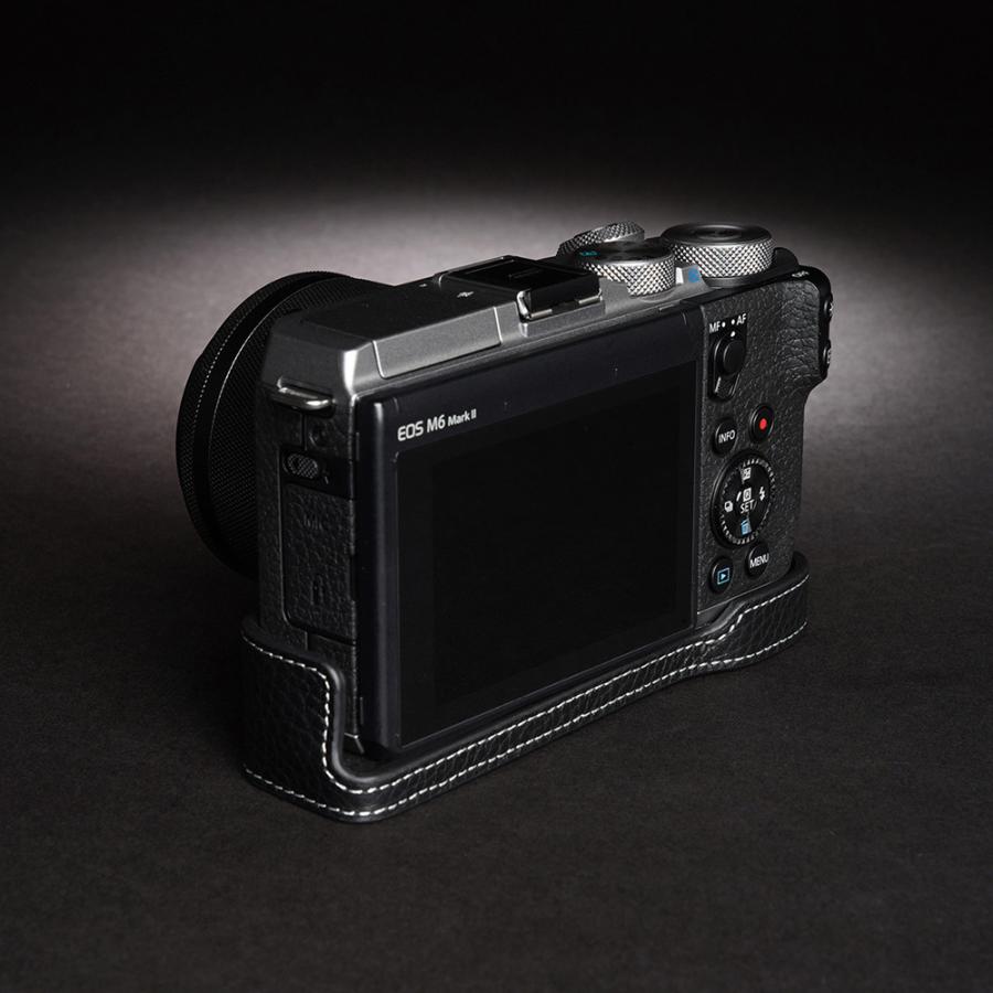 TP Original Canon EOS M6 Mark II 用 ボディーハーフケース ブラック｜itempost｜04
