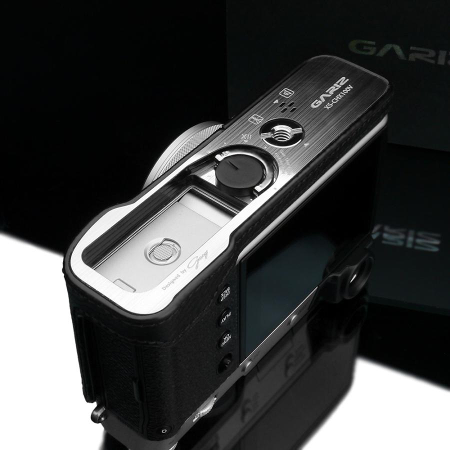 GARIZ FUJIFILM X100V用 本革カメラケース HG-X100VBK ブラック｜itempost｜10