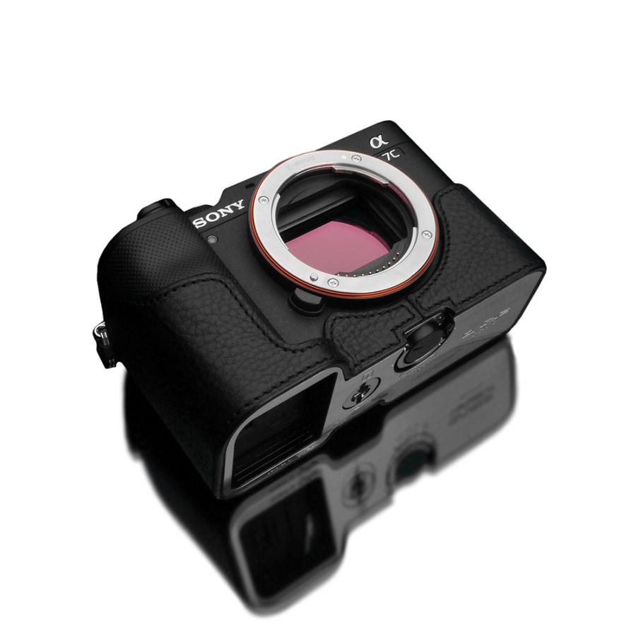 GARIZ SONY α7C 用 本革カメラケース XS-CHA7CBK ブラック | 