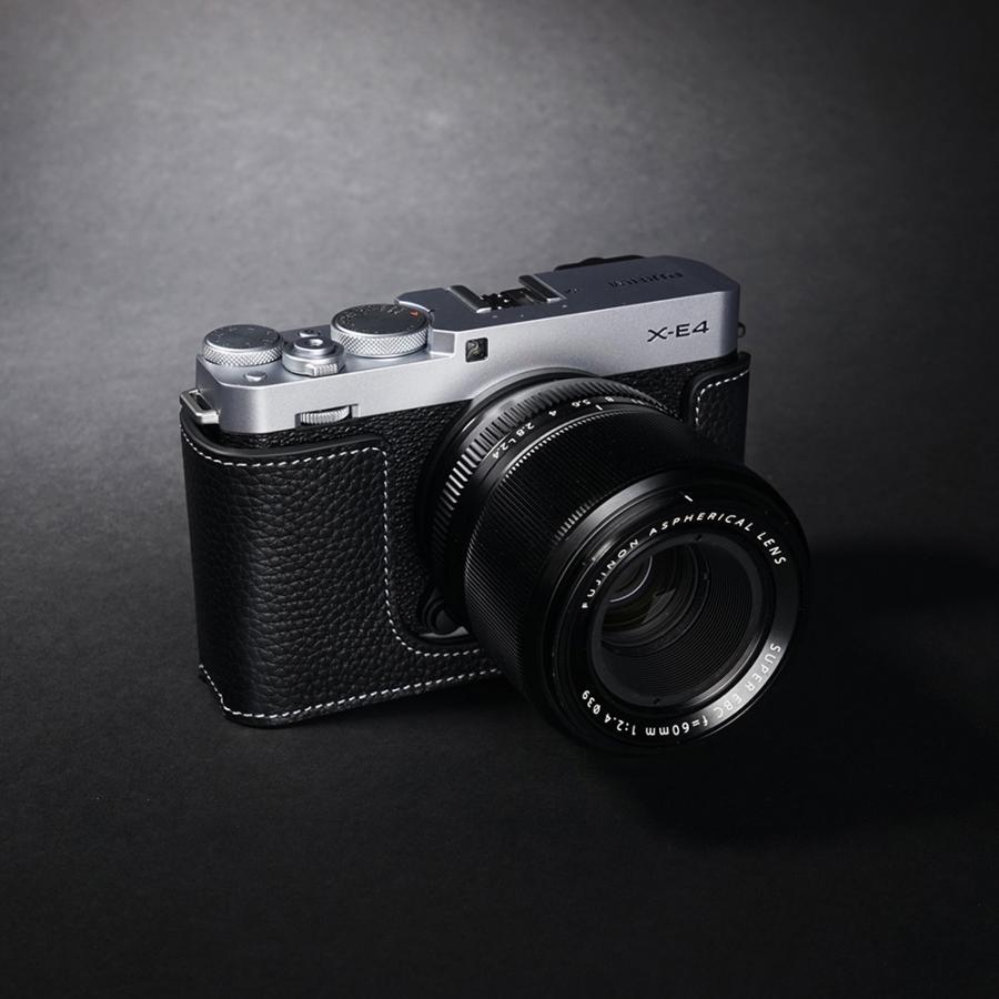 TP Original FUJIFIFILM X-E4 用 ボディーハーフケース ブラック｜itempost｜02