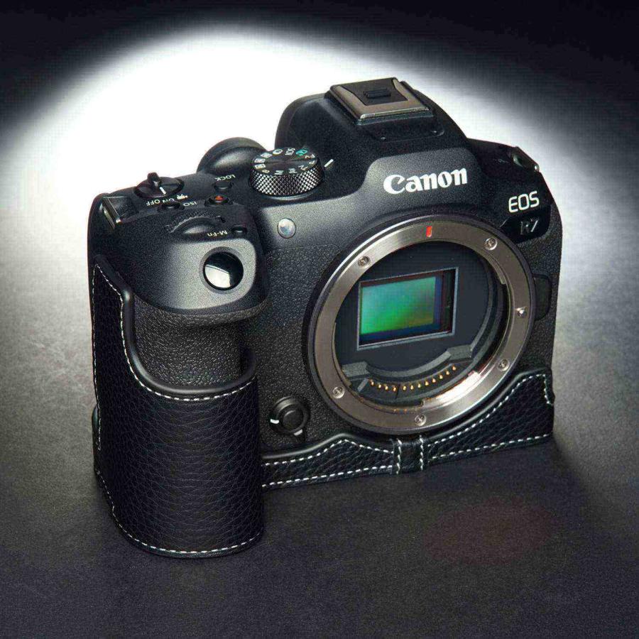 TP Original Canon EOS R7 用 ボディーハーフケース ブラック｜itempost｜02
